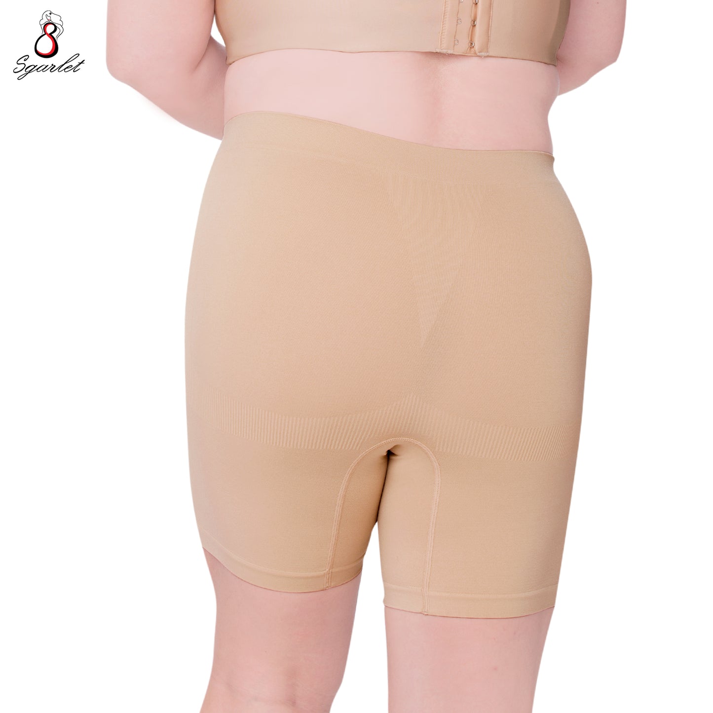 Sgarlet กางเกงในขายาวไซส์ใหญ่ กันขาเบียดเสียดสี ผ้าทอนุ่ม ฟรีไซส์ สีดำ/เนื้อ MB6006