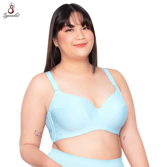 Sgarlet เสื้อในไซส์ใหญ่มีโครง ฟองน้ำบาง เก็บเนื้อส่วนเกินรอบลำตัว สีเมอร์เมด/สีฟ้า/สีเขียวมิ้นท์ MB1709