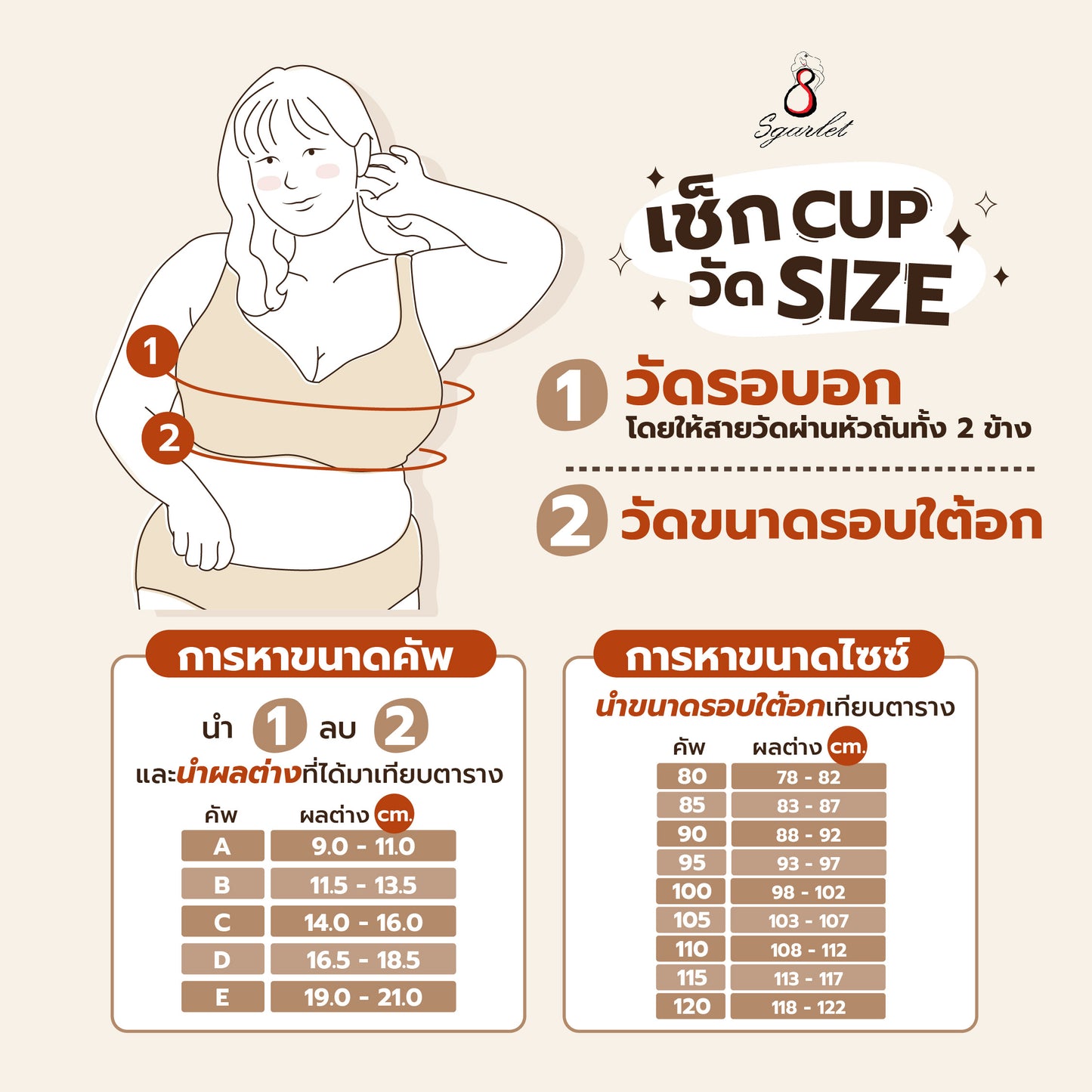 Sgarlet เสื้อในไซส์ใหญ่มีโครง ฟองน้ำบาง เก็บเนื้อส่วนเกินรอบลำตัว สีดำ/เนื้อ MB1762