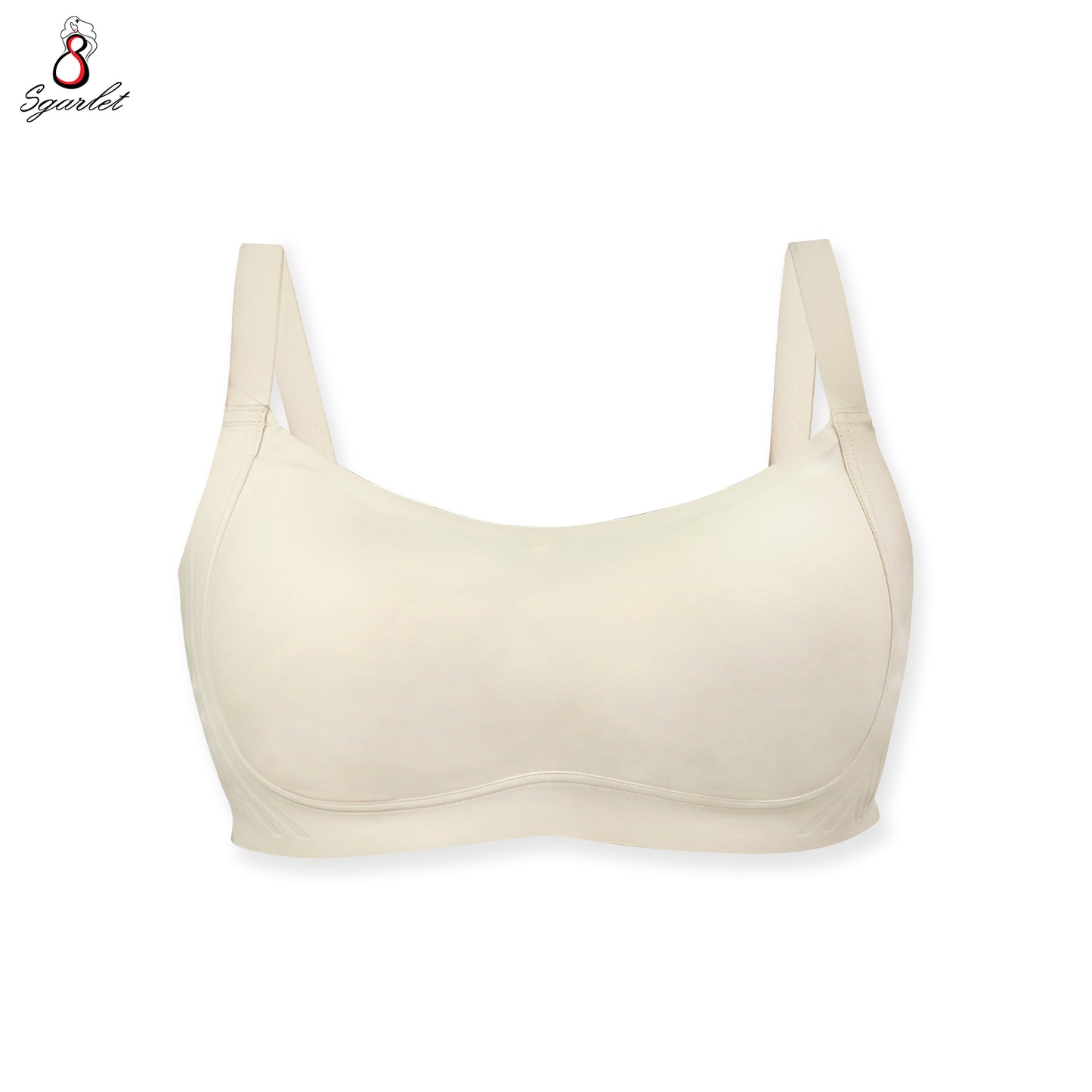 Sgarlet  Jolie bra เสื้อในไซส์ใหญ่ไร้รอยต่อไร้โครง เก็บกระชับ ผ้าพลางเนินอก สีเนื้อ/ฟ้าอมเทา MB1524